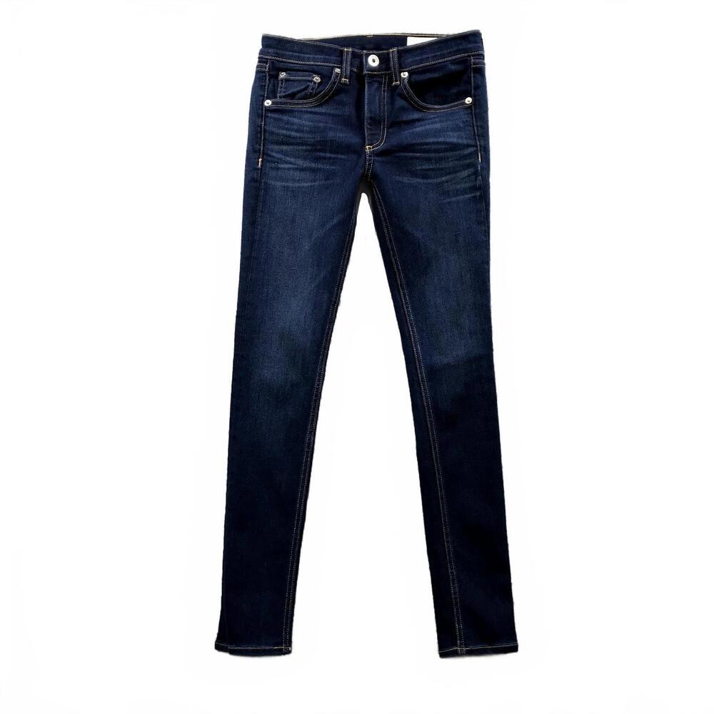 RAG & BONE Womens Size 29 Low Rise Bloo Moon Dark Wash Slim Ankle Skinny Jeans